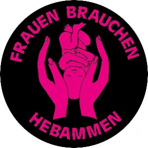 ba49 Hebammen pinkschwarz