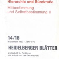 Selbstbestimmte Belegschaftskooperation, 390 S. 19,90 (e152)